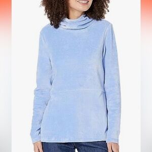 Carve Designs Colette Tunic Top with turtleneck Blue Size S – Ribbed Soft Knit
